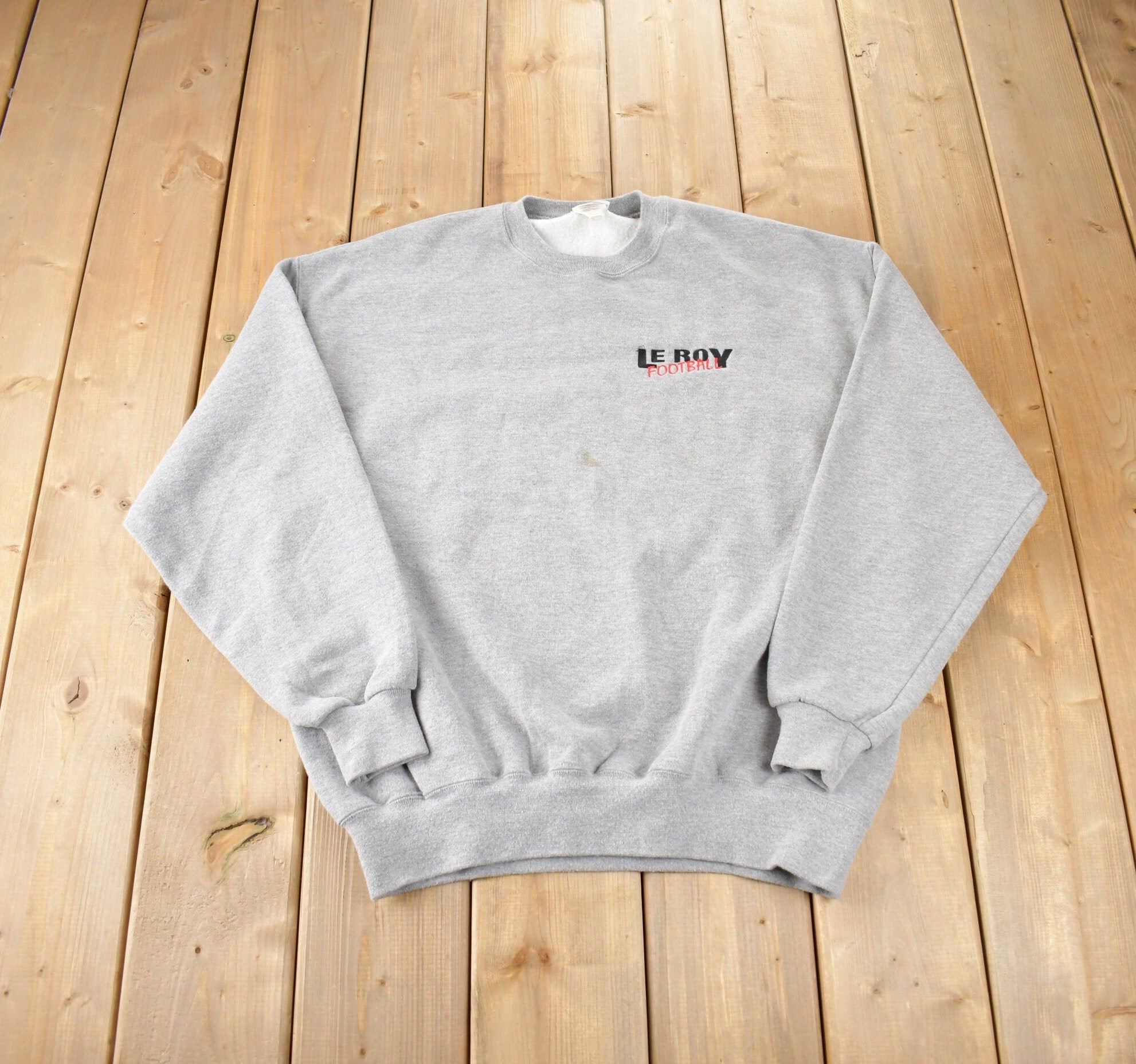Vintage 1990s Le Roy Highschool Football Sweatshirt