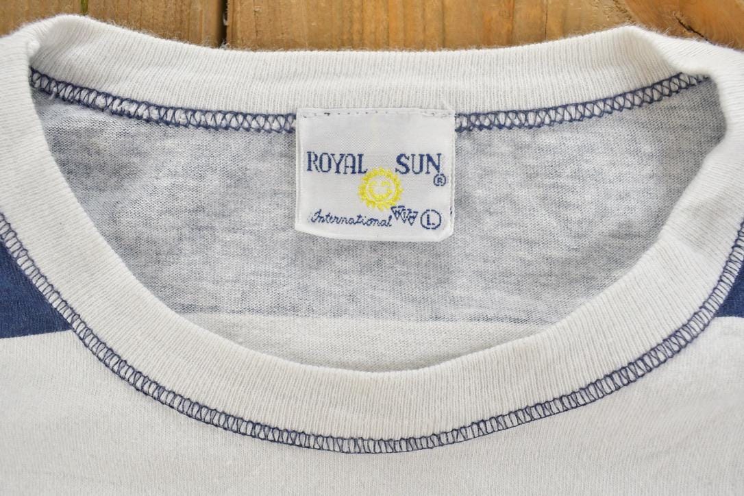 Vintage 1990s Bahamas Striped Souvenir T-Shirt