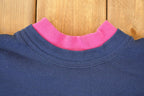 Vintage 1990s Morning Sun Cute Kite Double Collar Embroidered Crewneck Sweatshirt Women's XL