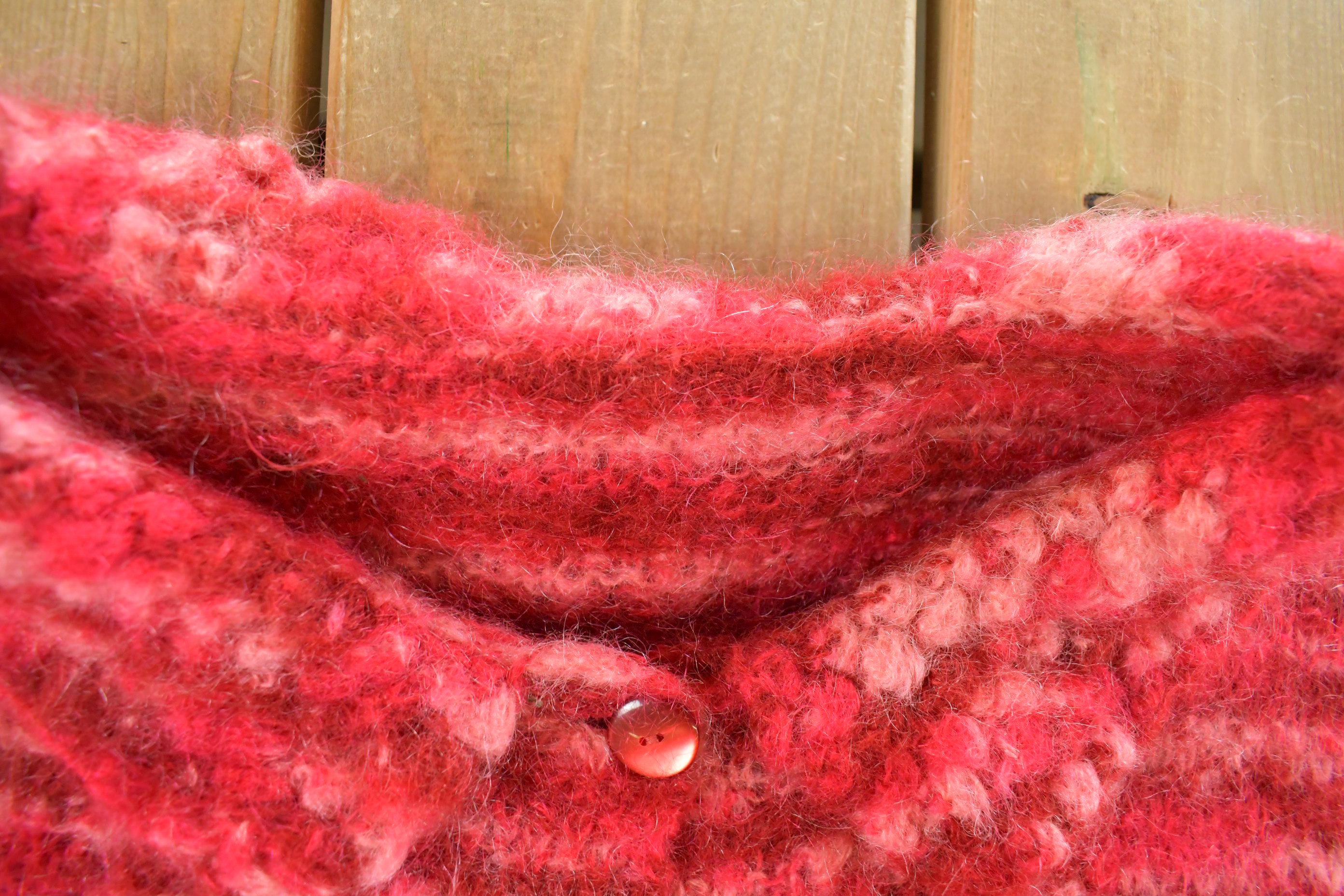 Vintage 1980s Mohair Knit Cardigan Sweater Women's S