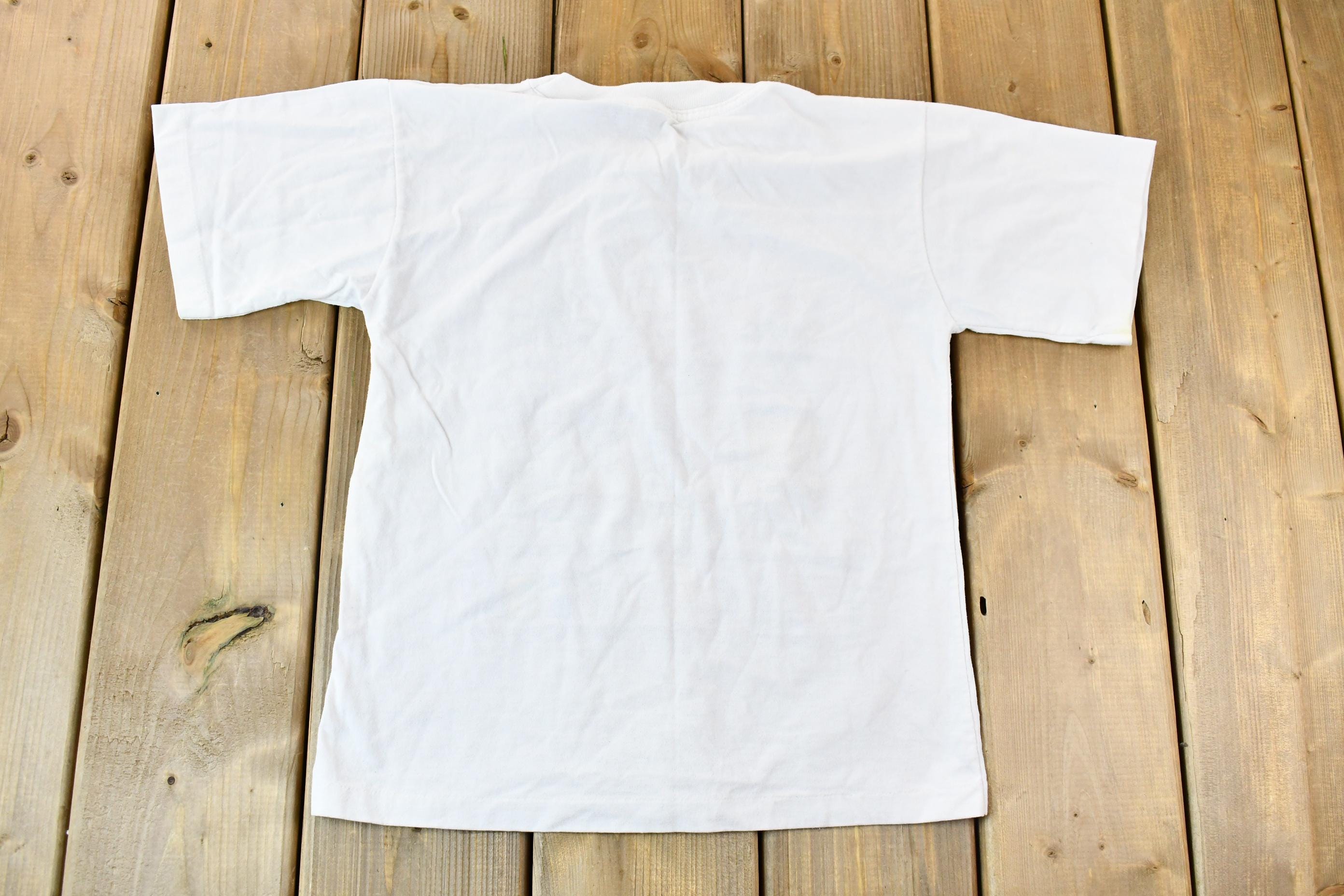 Vintage 1990s Victoria British Colombia Landmarks Souvenir Single Stitch Graphic Travel T-Shirt Made In Canada