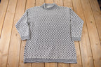 Vintage 1990s Cotton Roads Women's Knit Mockneck Sweater