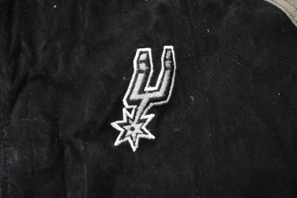 Vintage 1990s San Antonio Spurs NBA Leather Bomber Jacket