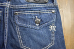 Vintage Y2K Miss Me Bedazzled Low Rise Jeans Size 26x31