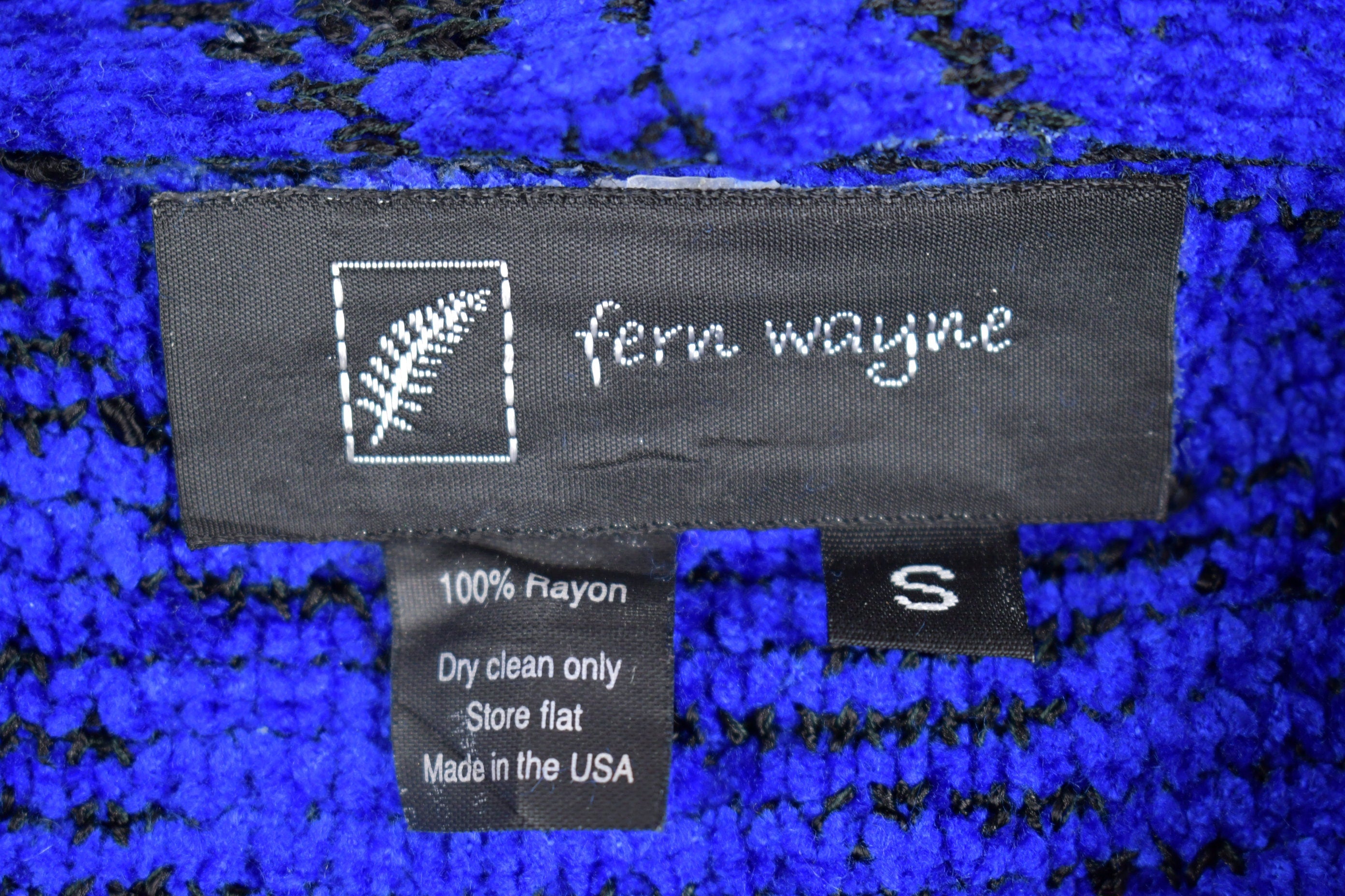 Vintage 1990s Fern Wayne Knitted Cardigan Sweater