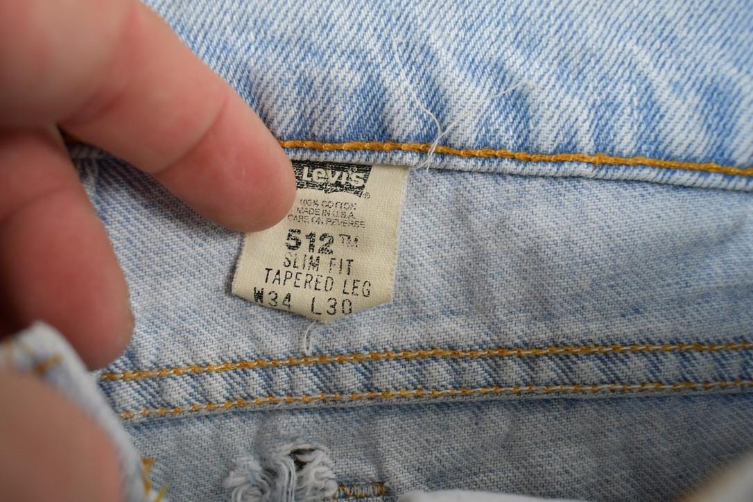 Vintage 1990s Levi Strauss Red Tab 512 Denim Jeans Size
