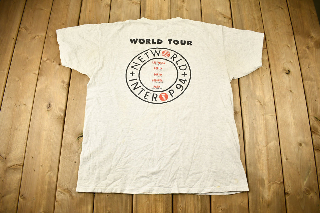 Vintage 1994 Networld Interop Graphic T-Shirt