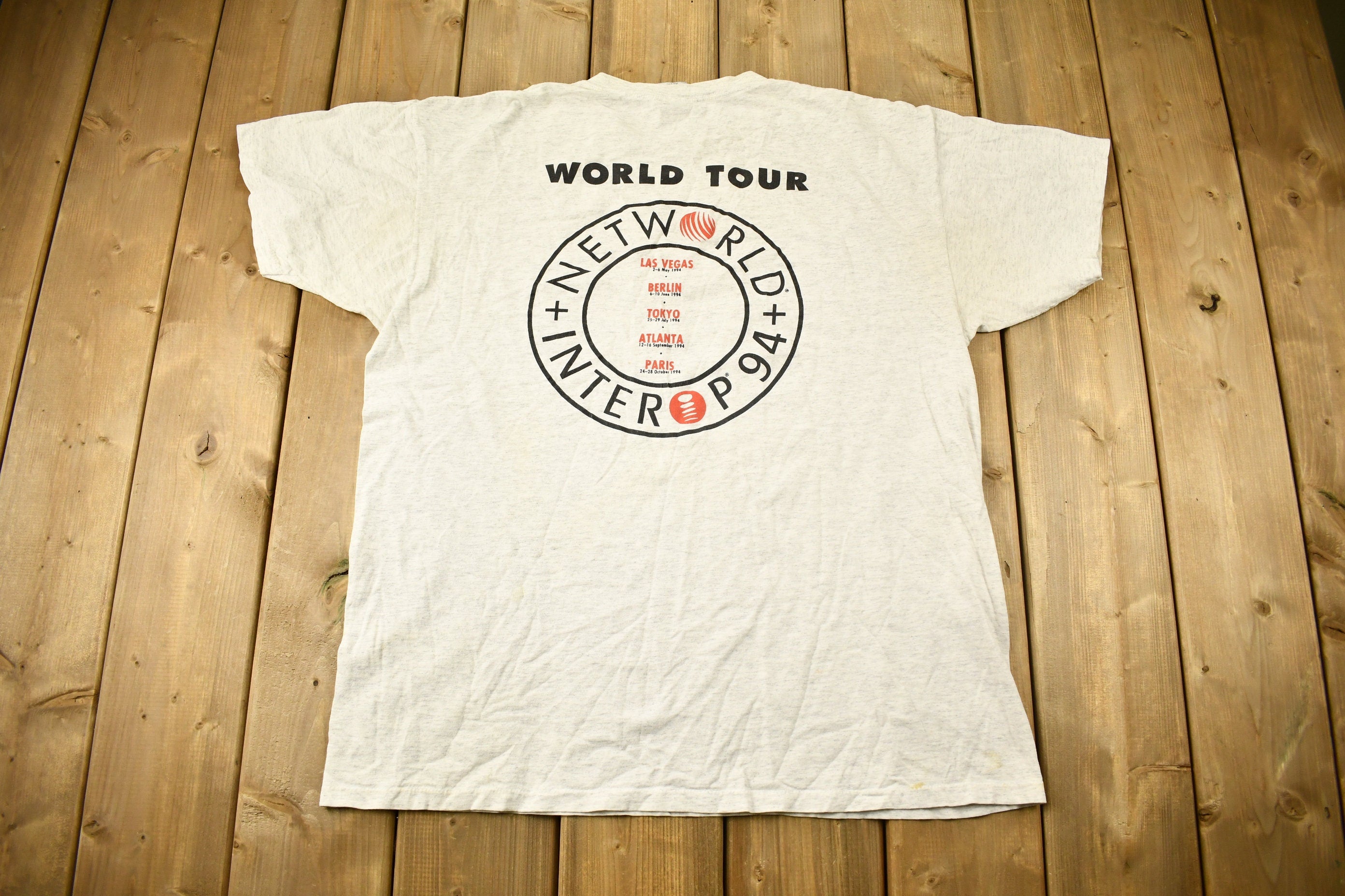 Vintage 1994 Networld Interop Graphic T-Shirt