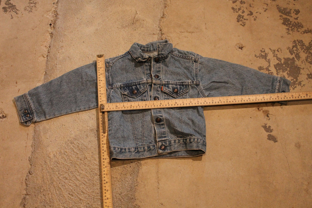 Vintage 1980s Youth Levi's Orange Tab Jean Jacket