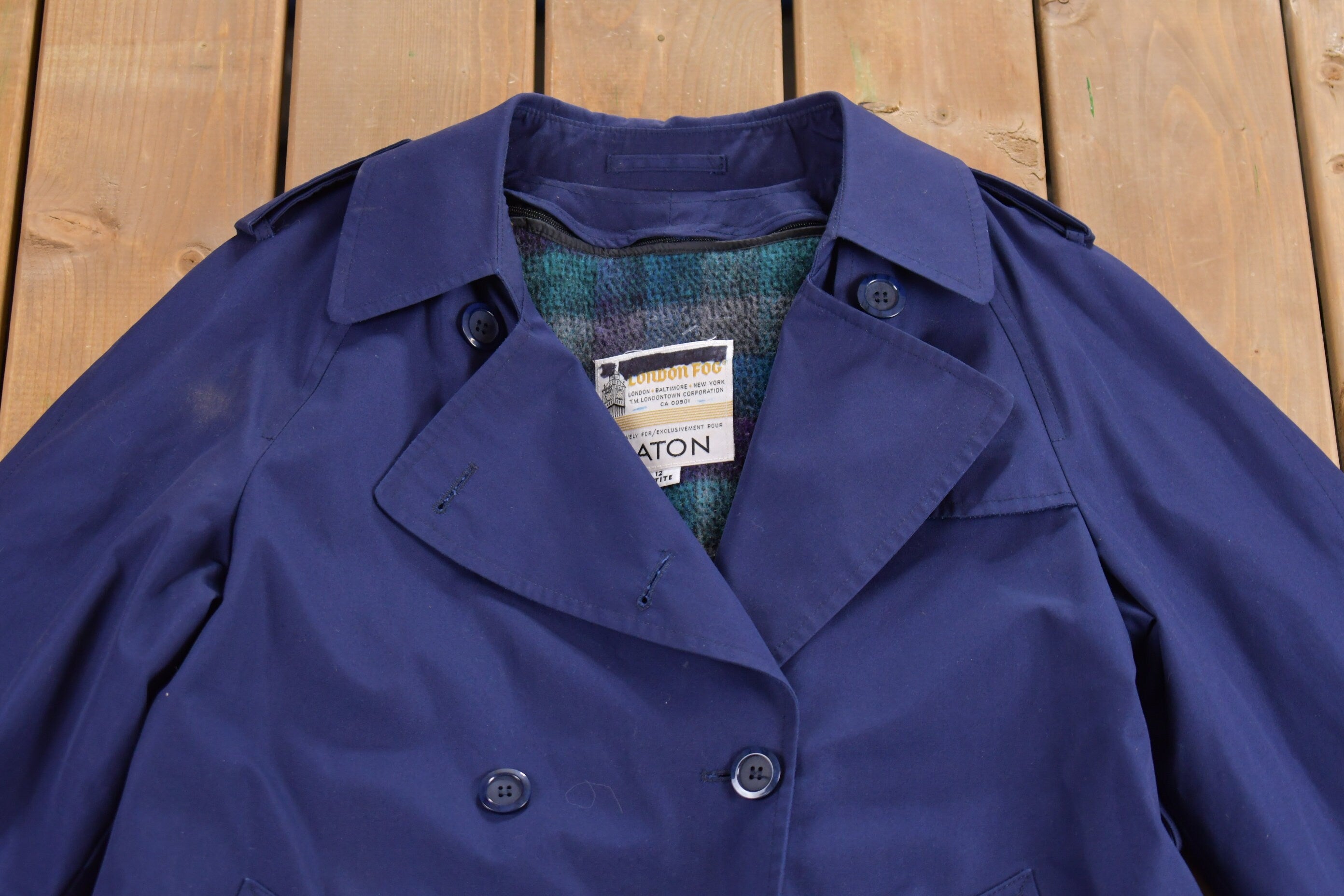 Vintage 1980s London Fog Eaton Trench Coat