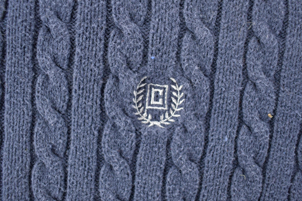 Vintage 1990s Champs Cable Knit Crewneck Sweater