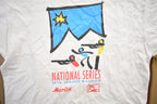 Vintage 1996 National Series Biathalon Souvenir Travel T Shirt Made In USA Size L