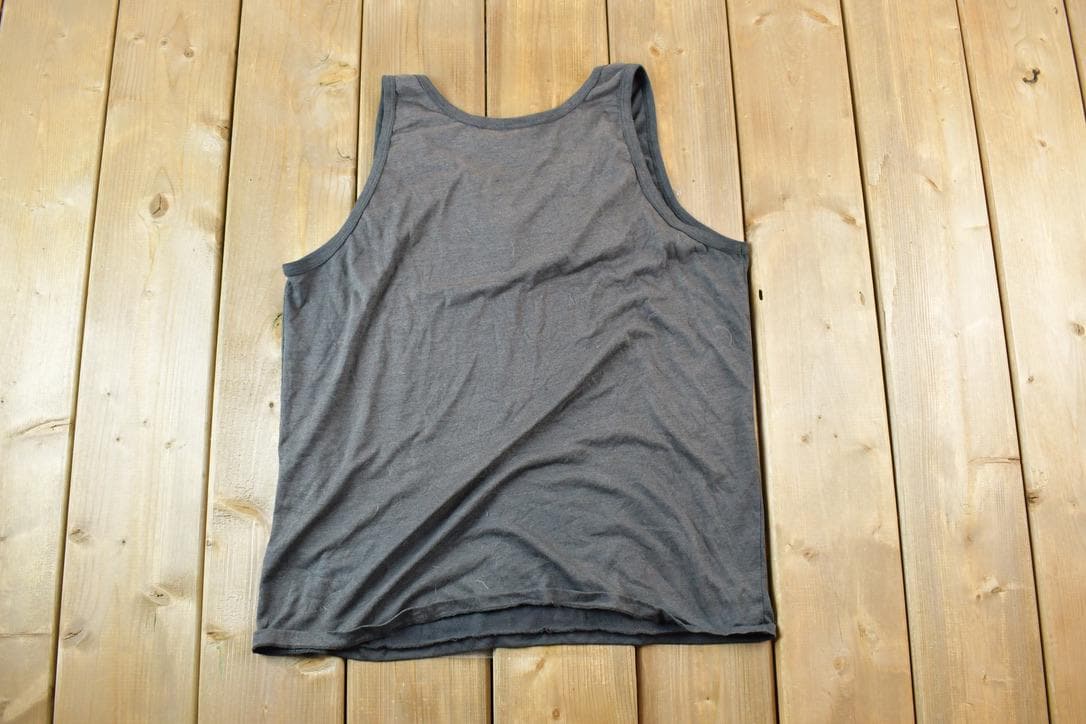 Vintage 1990s Tropical Beach Souvenir Tank Top  Vintage Streetwear  Vacation Tee  Travel T Shirt