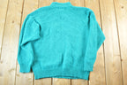 Vintage 1980s Bristol Court Cable Knit Crewneck Sweater Mens L