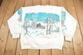 Vintage 1990s Winter Theme All Over Print Crewneck Sweater