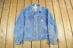 Vintage 80s GWG Denim Trucker Jacket - Faded Blue Workwear