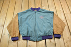 Vintage 1980s Mc Donalds Bomber Jacket  Embroidered  80s Varsity  Zip Up  Made In USA  Hilton Jacket  Mcdonalds  80s Mcdonalds  90s