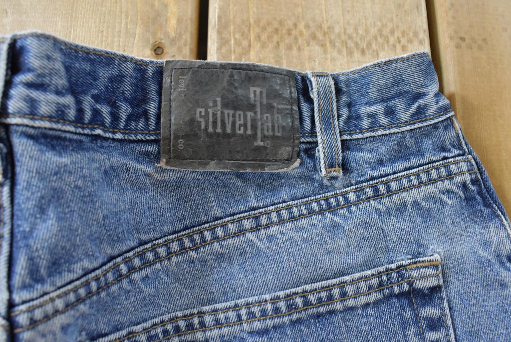 Vintage 1990s Levi Silver Tab Baggy Fit Denim Blue Jeans Men's 37 x 33.5 / 90s Silvertabs / Streetwear / Baggy Jeans / Made in USA