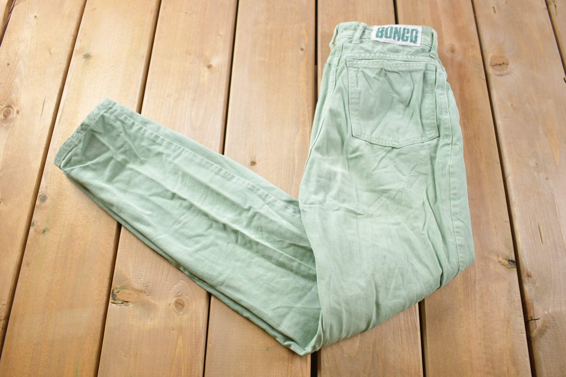 Vintage 1980s Bongo Light Wash Jeans Size 26 x 27.5