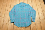 Vintage 1990s Tip Top Plaid Check Button Up Shirt