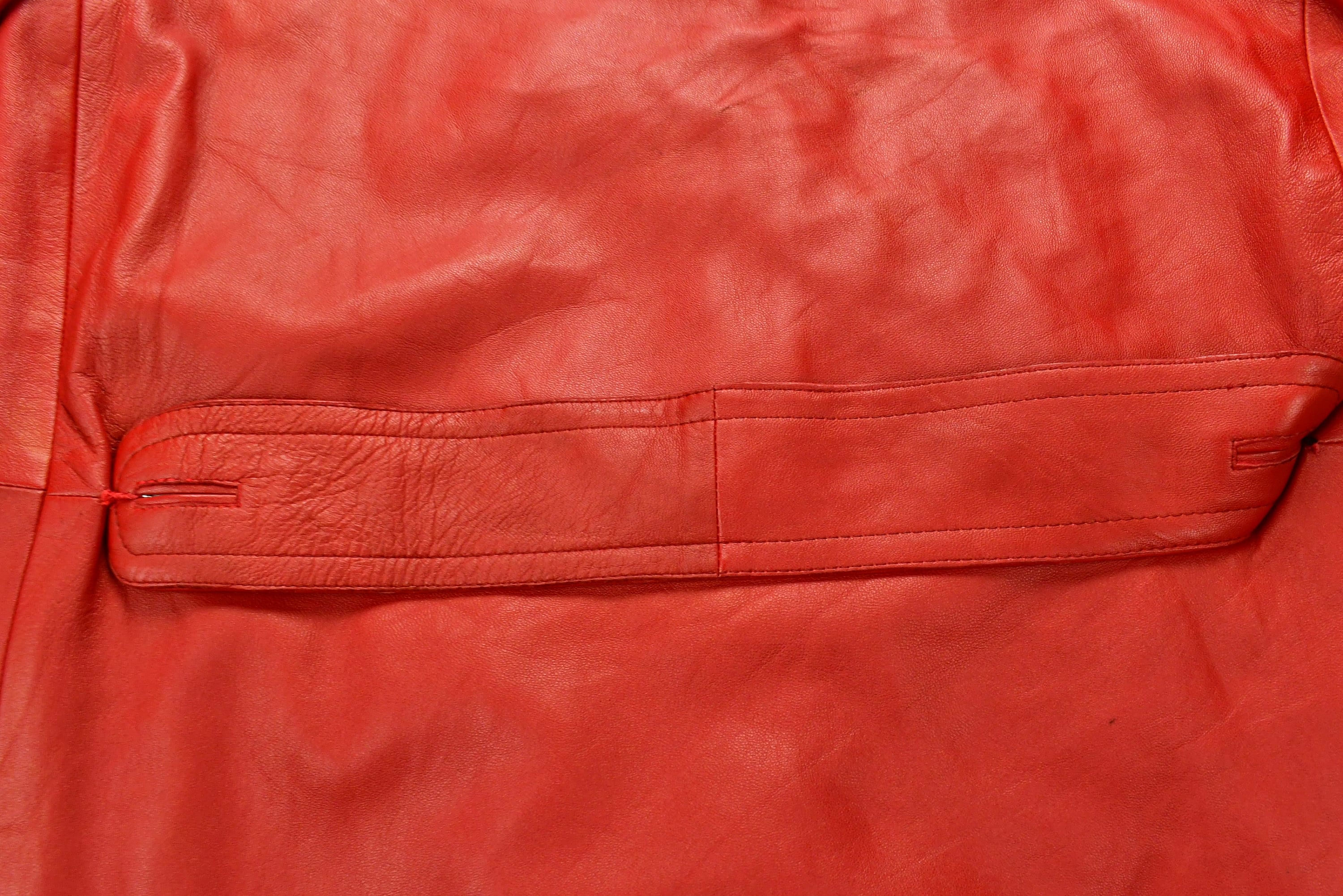 Vintage 1980s Cascadesport SA Full Length Leather Jacket