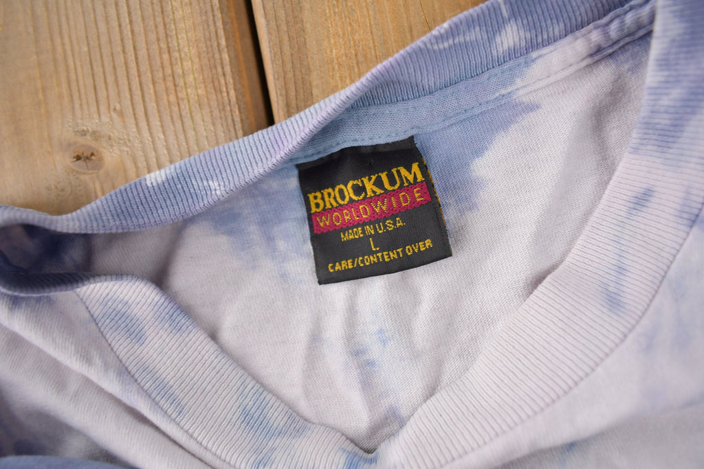 Vintage 1990 Blues Traveler Dropping Some NYC Single Stitch Tie Dye Brockum T Shirt Made in USA