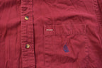 Vintage 1990s Blank Nautica Denim Collar Button Up Shirt