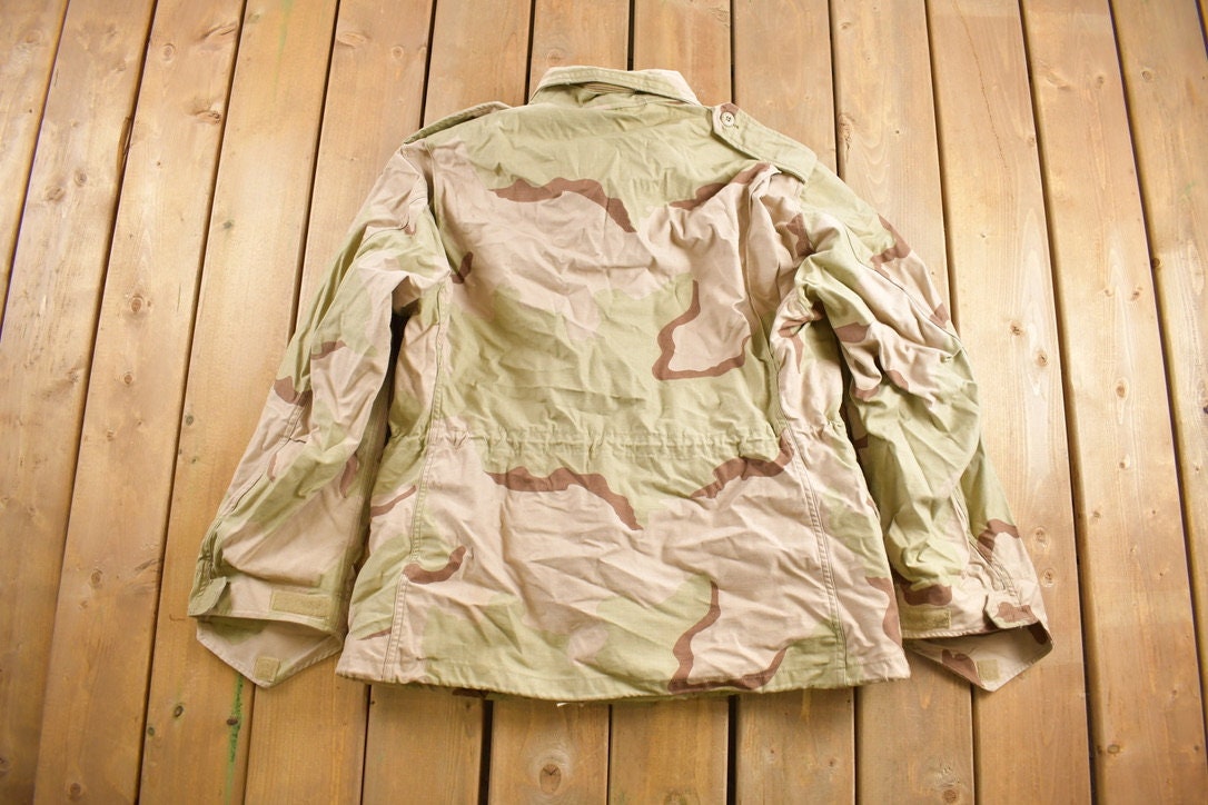 Vintage 2001 Military Desert Camo Cold Weather Jacket