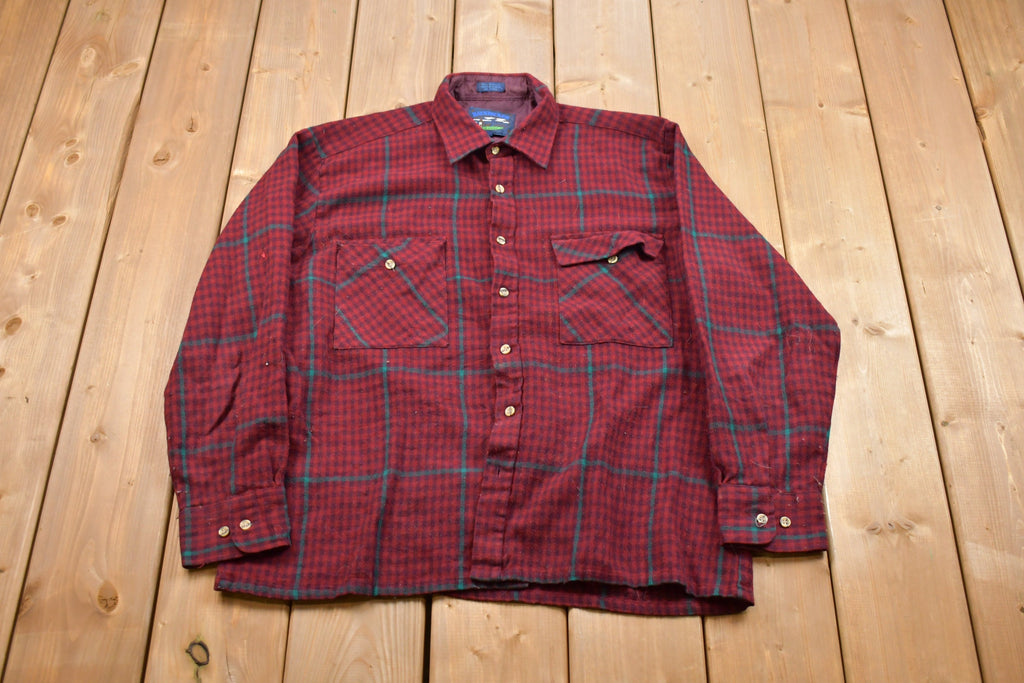 Vintage 1990s Backpacker Plaid Button Up Shirt