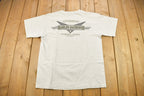 Vintage 1990s Lethbridge Harley Davidson Alberta Canada T-Shirt Made In Canada