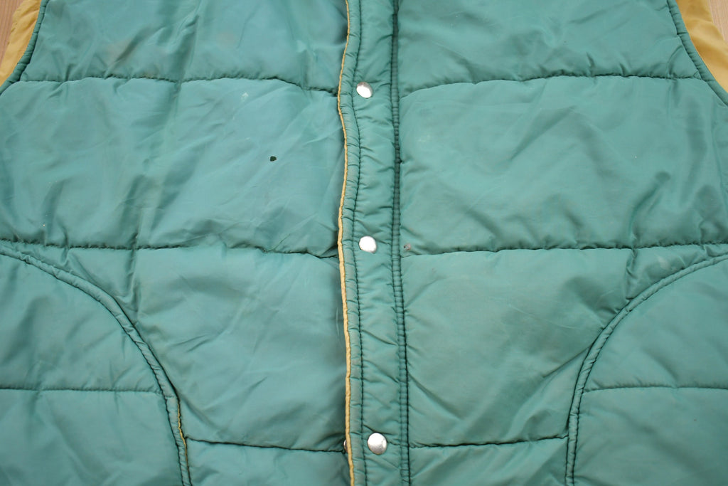 Vintage 1970s Alleson Zip Up Puffer Vest