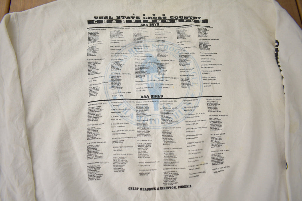 Vintage 1996 Virginia State Cross Country Championships Crewneck Sweatshirt