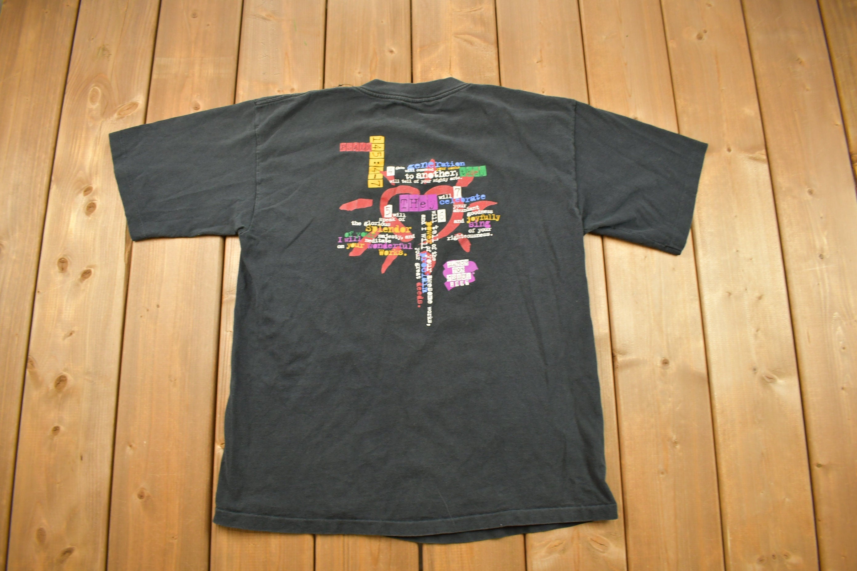 Vintage 1997 March For Jesus Graphic T Shirt