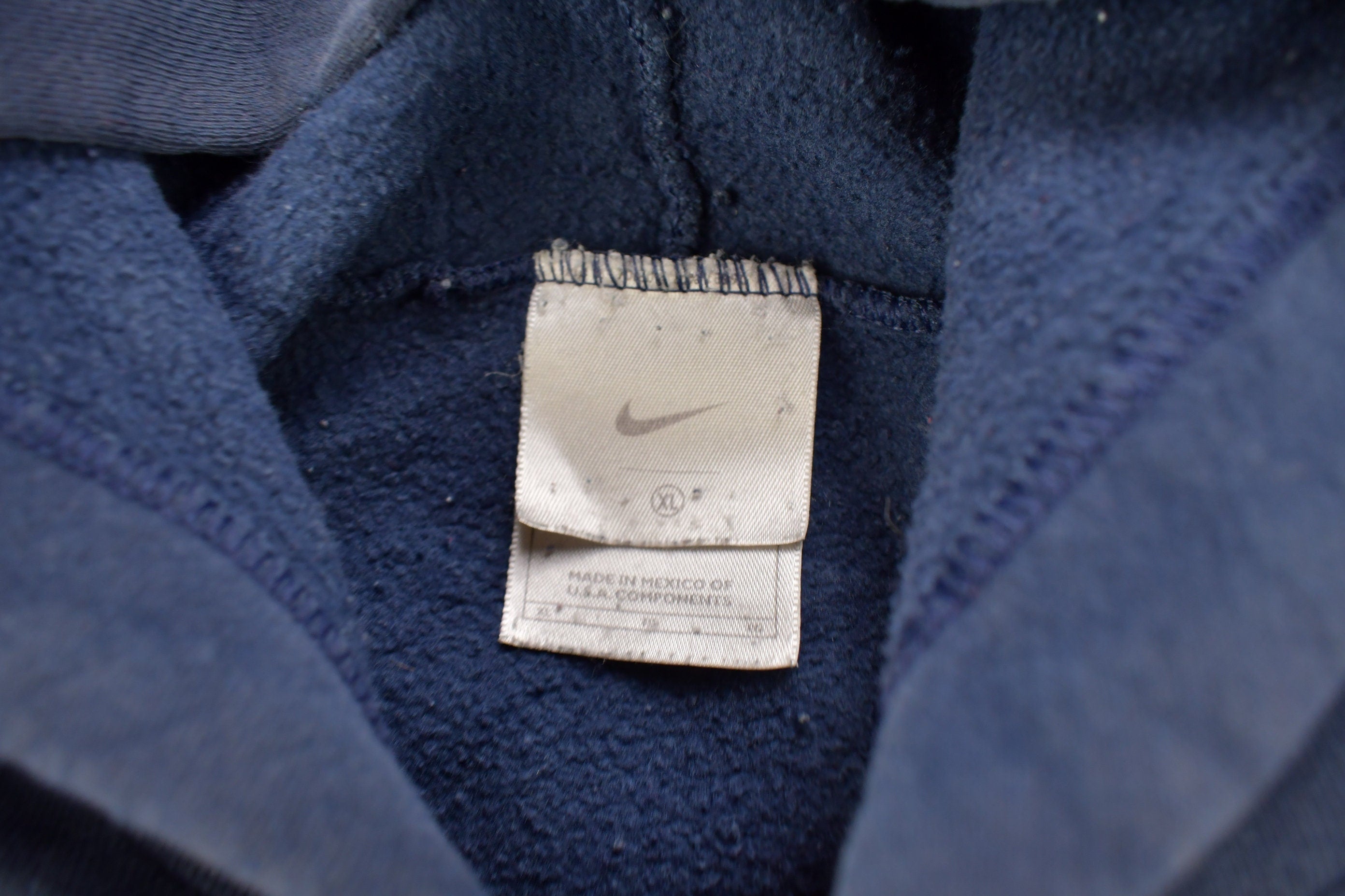 Vintage Y2K Nike Center Swoosh Distressed Hoodie