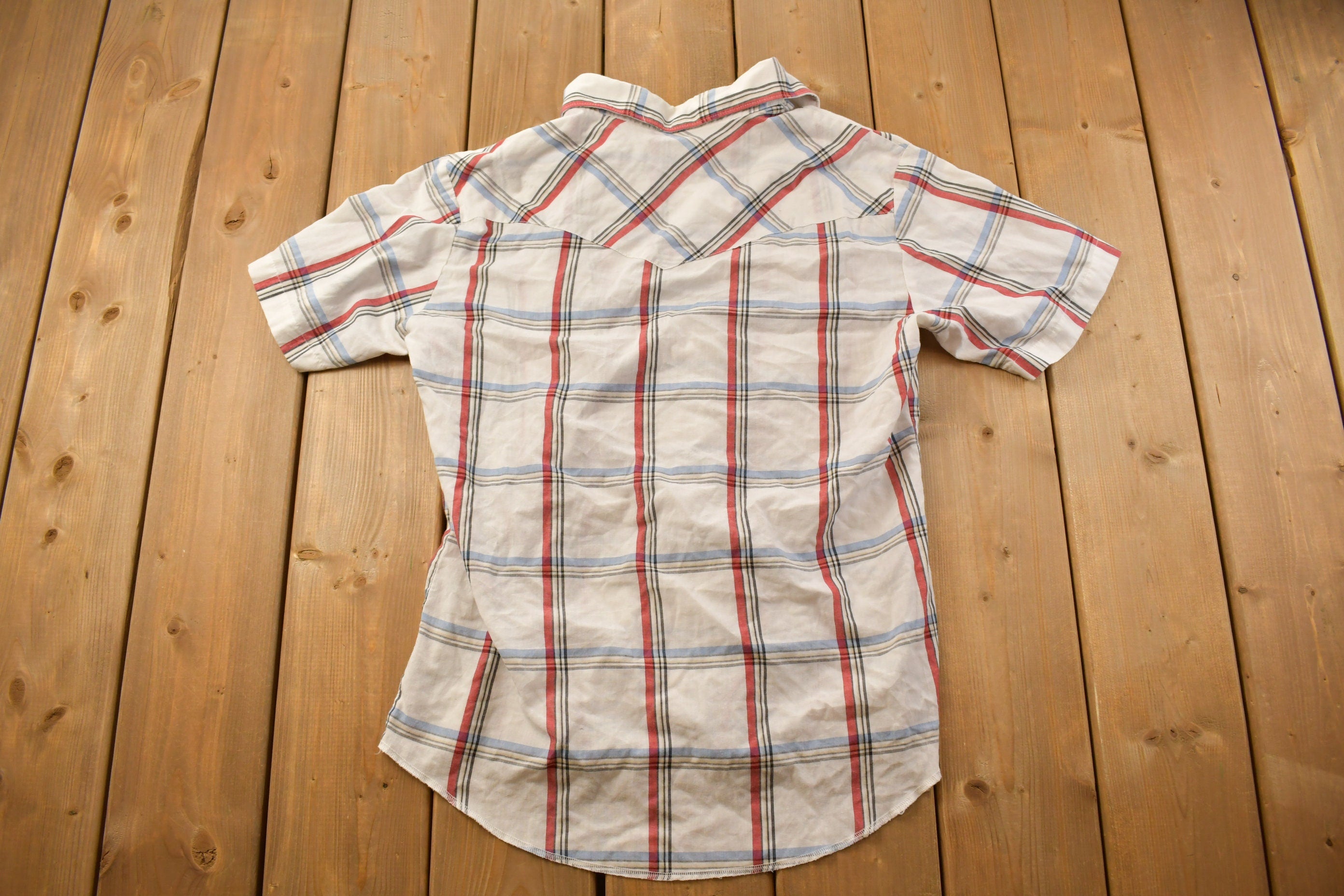 Vintage 1990s Rustler Plaid Flannel Button Up Shirt