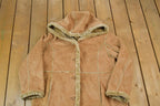 Vintage 1980s Anne Klein Authentic Shearling Parka Jacket