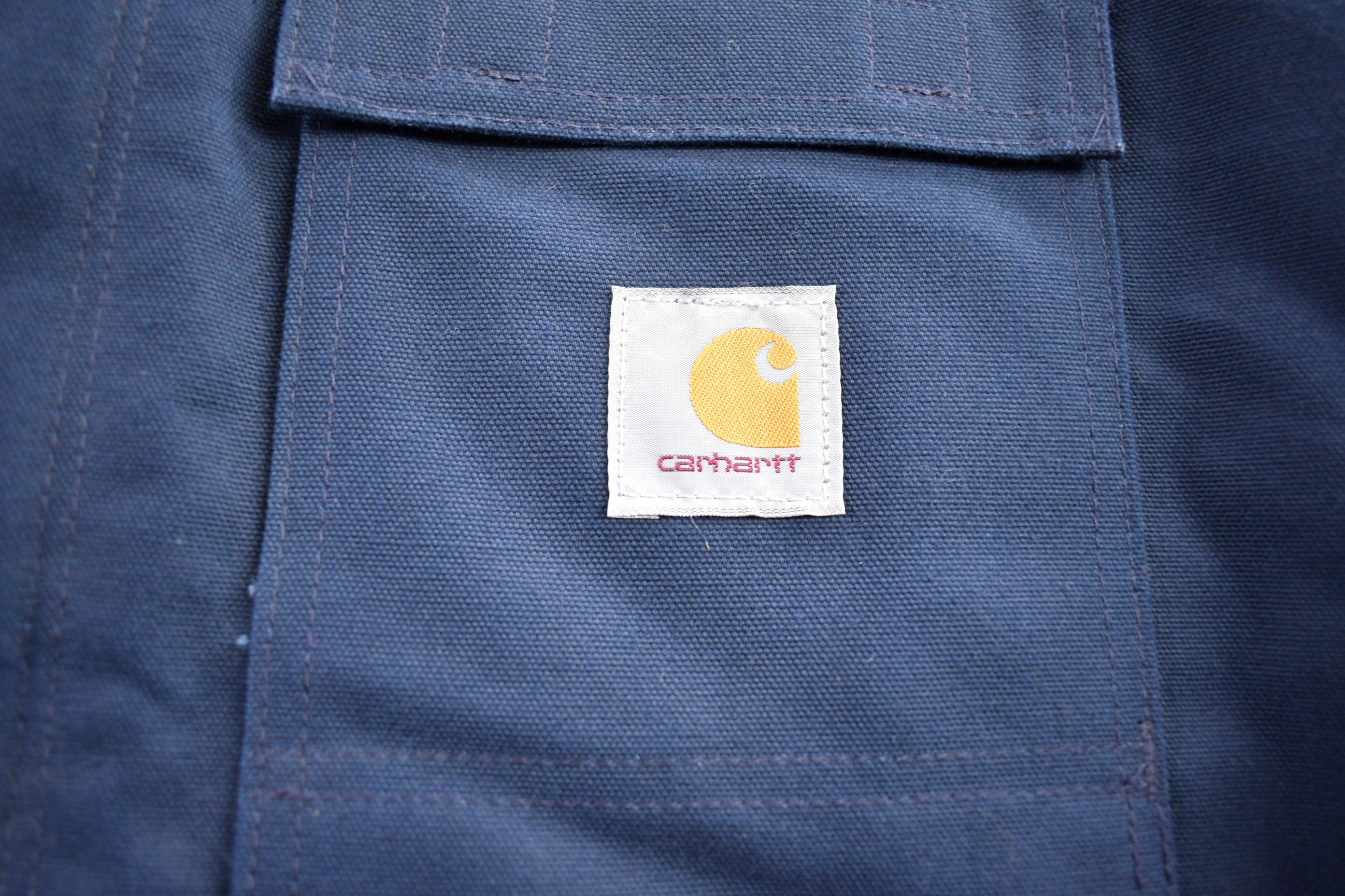 Vintage 1990s Carhartt Blanket Lined Embroidered Work Jacket Size 3XL