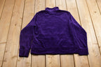 Vintage 1990s Polo Ralph Lauren Velour Zip Up Sweatshirt