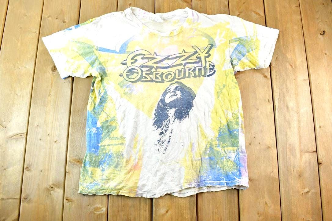 Vintage 1991 Ozzy Osbourne All Over Print Rare Band T-shirt