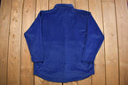 Vintage 1990s Basic Editions Velour Button Up Shirt