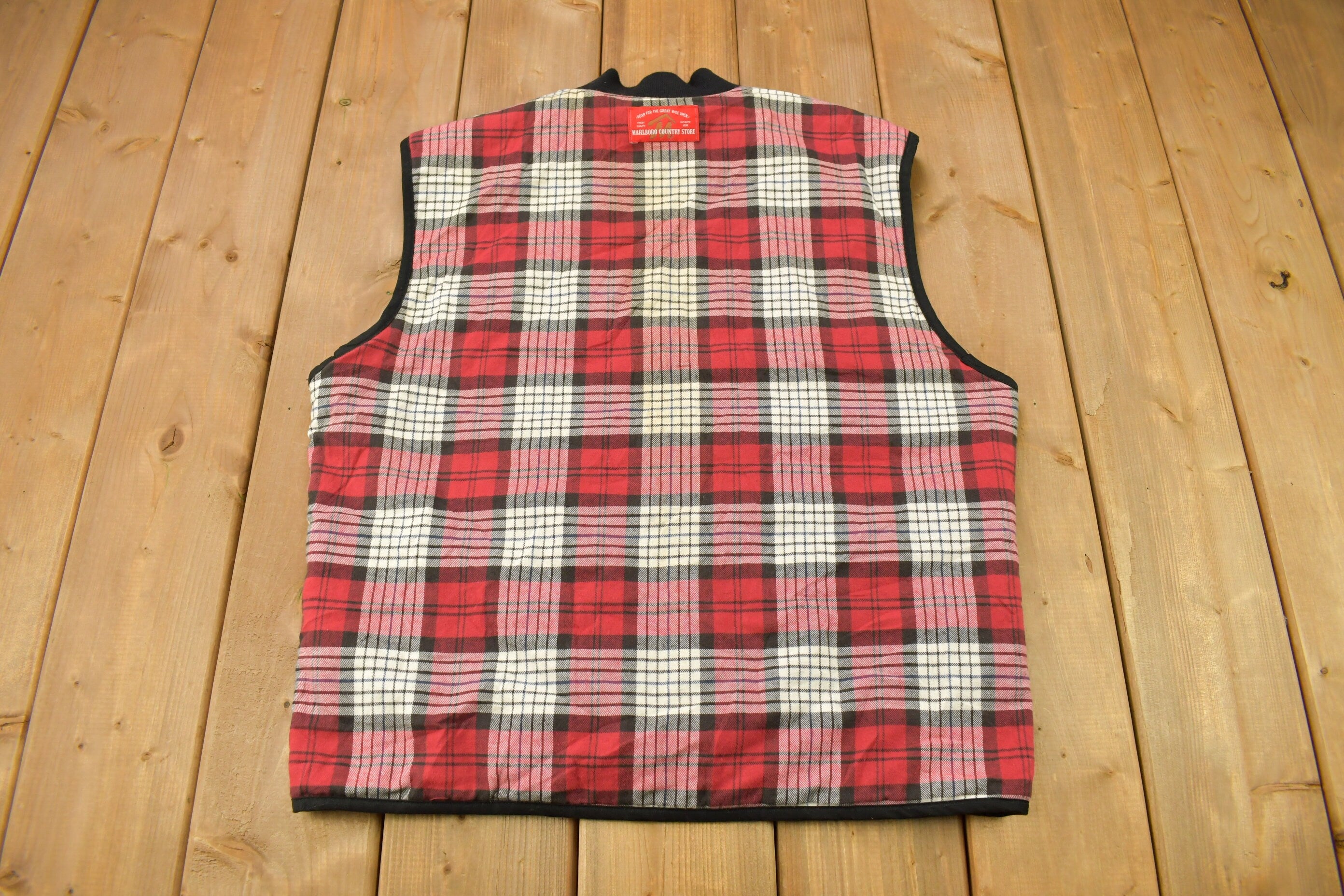 Vintage 1990s Marlboro Country Store Reversible Vest