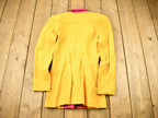 Vintage 1990s Women's Yellow Button Up Blazer
