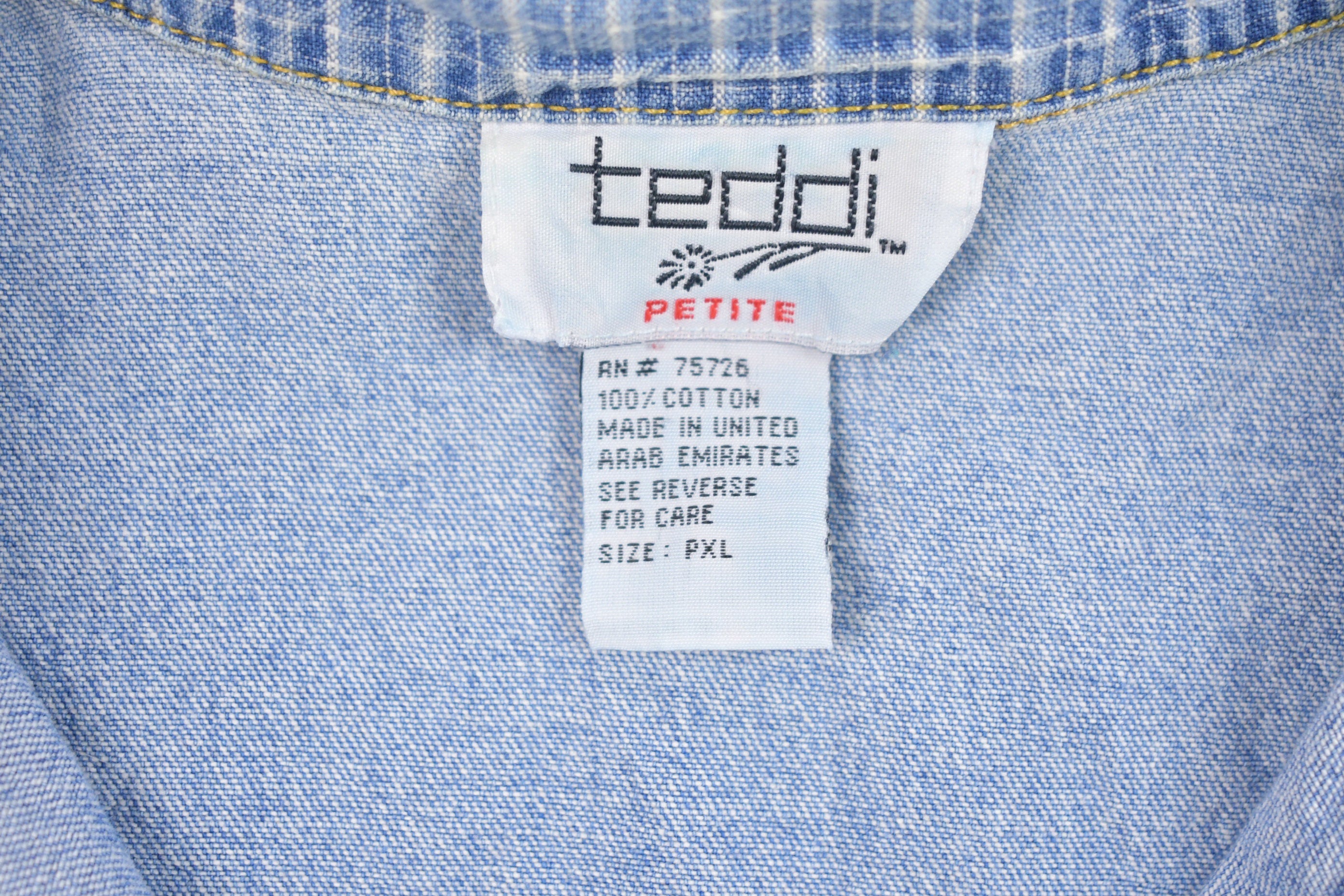 Vintage 1990s Teddi Denim Button Up Chore Shirt