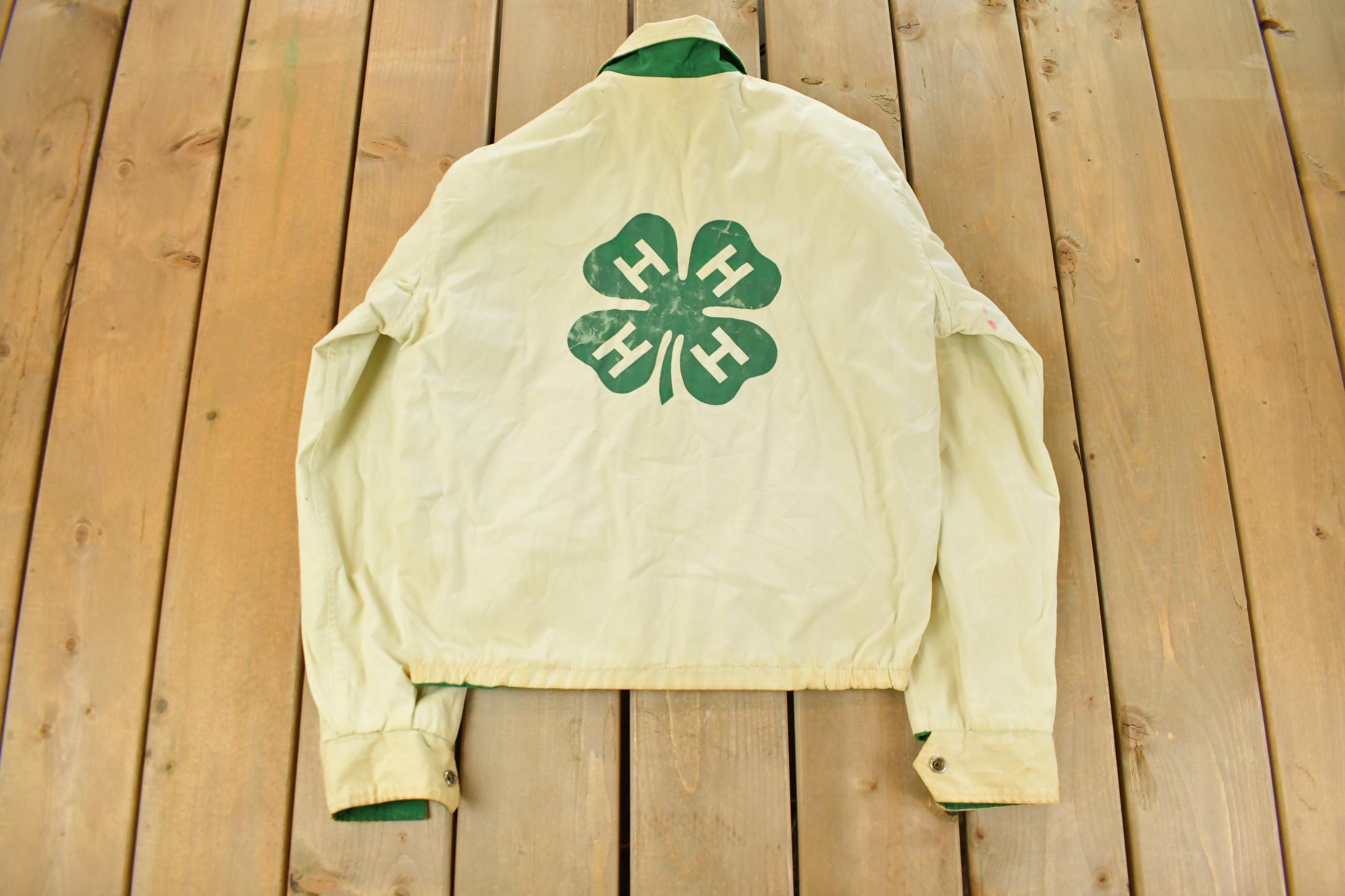 Vintage 1960s Official 4-H Corduroy Reversible Denim Men's S