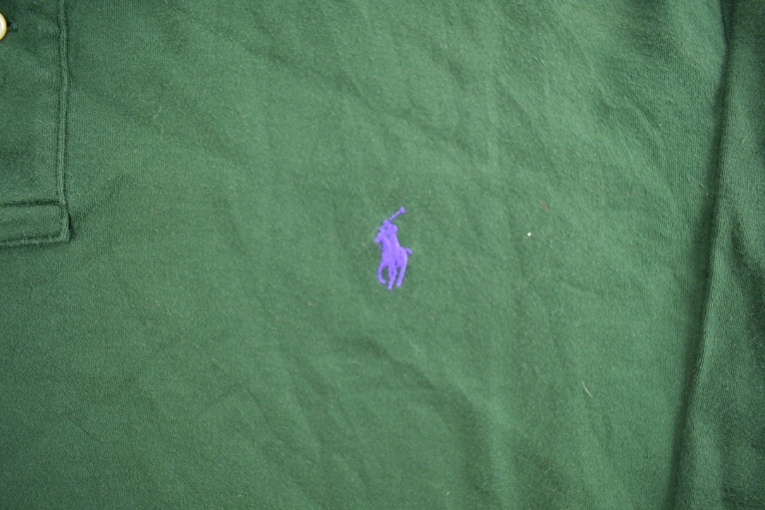 Vintage 1990s Green Polo By Ralph Lauren