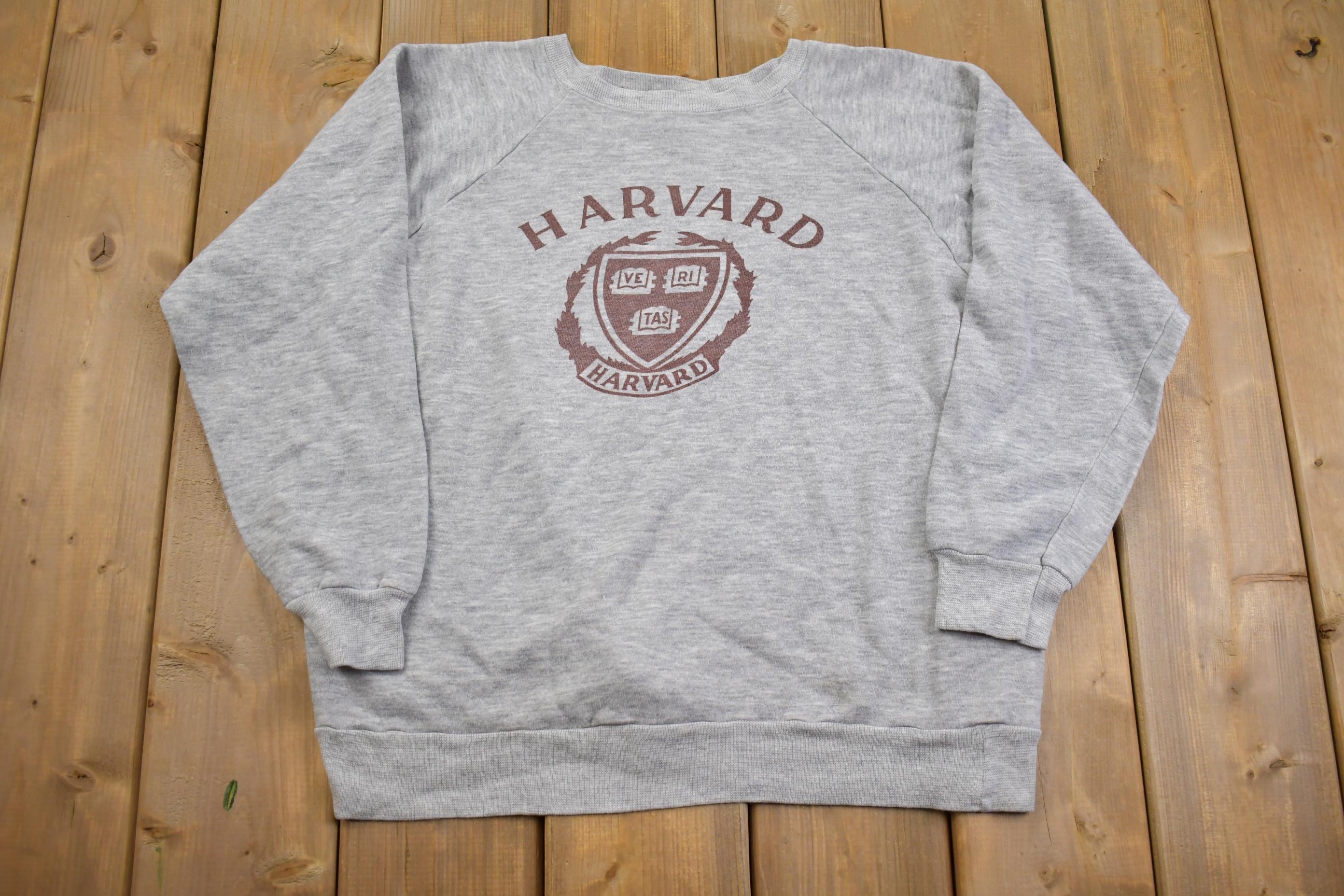 Vintage 1970s Champion Havard University Crewneck Made In USA - Small