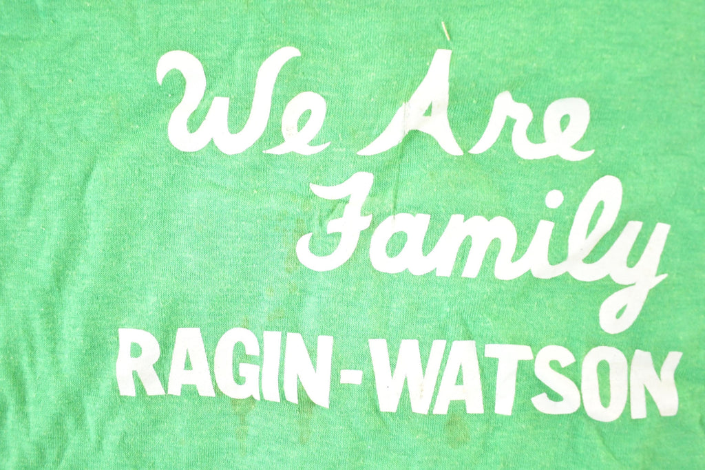 Vintage 1980s We Are Family Ragin Watson Souvenir T-Shirt Mens S