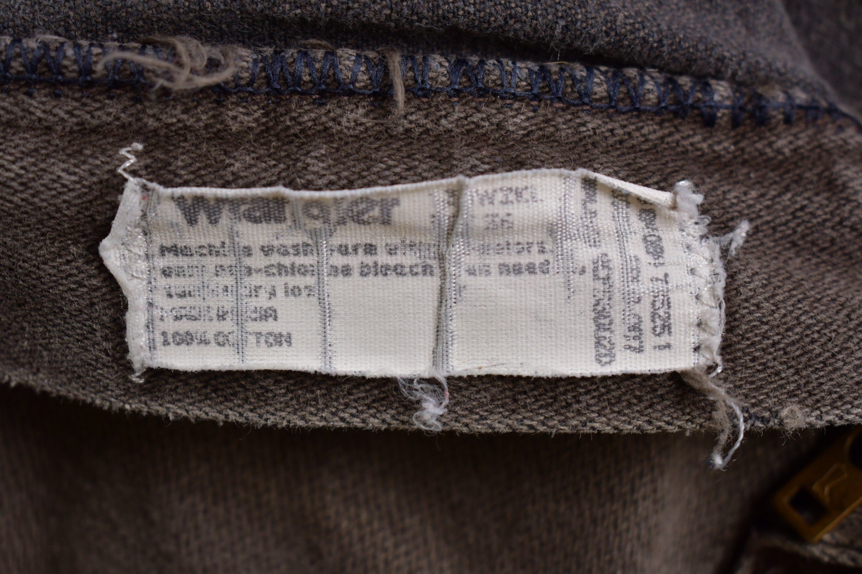 Vintage 1980s Wrangler Brown Denim Pants 36 x 30