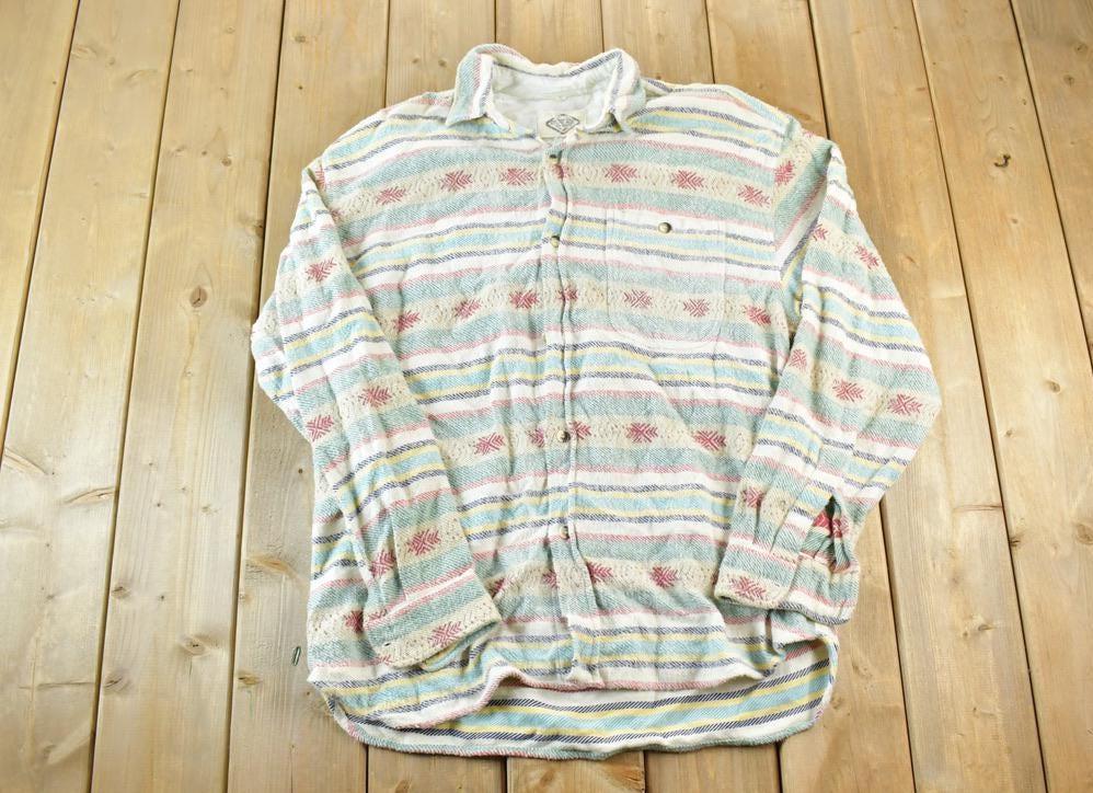 Vintage 1990s Aztec Button Up Shirt