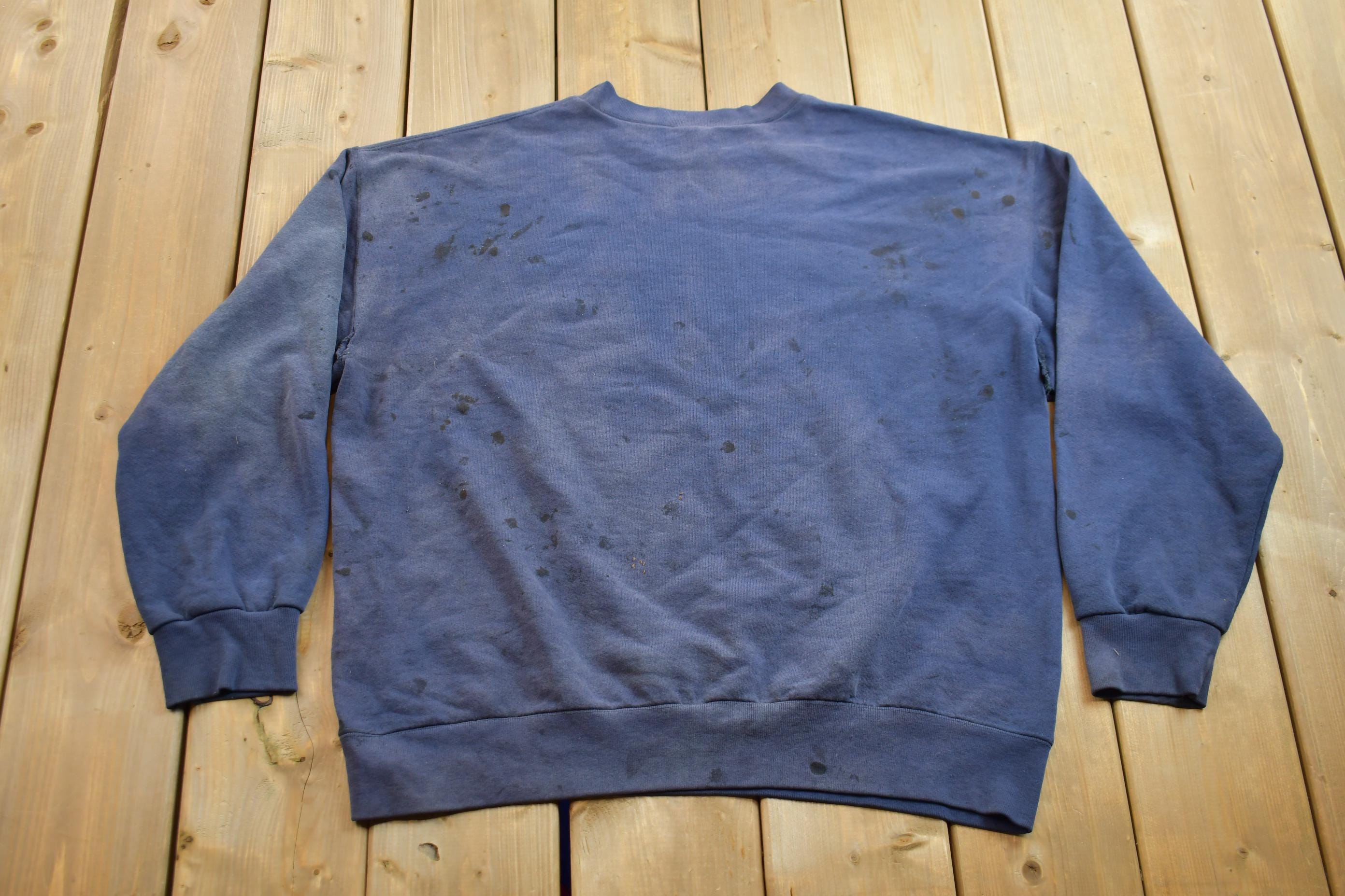 Vintage 1990s Distressed Dallas Cowboys NFL Crewneck Sweatshirt  Made In USA  Football  Sportswear  NFL Graphic  Americana  Nutmeg
